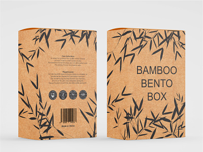 BAMBOO BENTO BOX bamboo box box box packaging custom label design label label design packaging product dieline product label design product packaging
