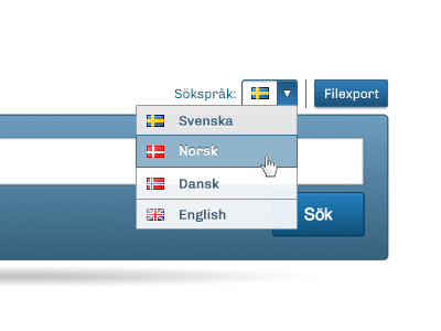 Language dropdown select by Christian Andolf on Dribbble