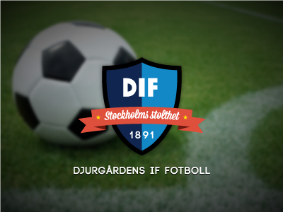 Djurgården logo redesign club djurgården football logo redesign shield soccer