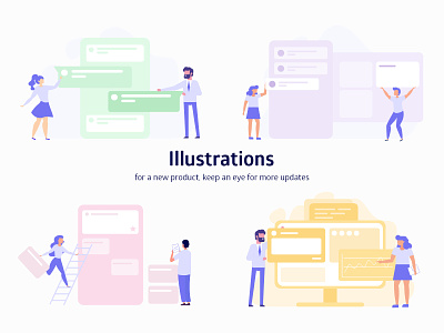 Illustrations graphic design illustration website design