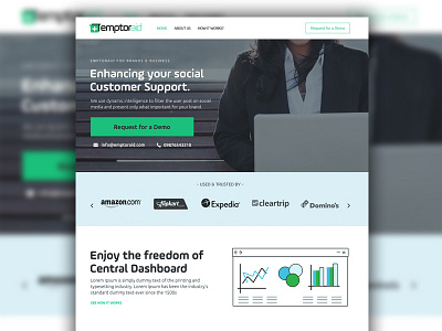 EmptorAid application design illustration responsive web