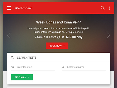 Medicodeal - Android App android application design material