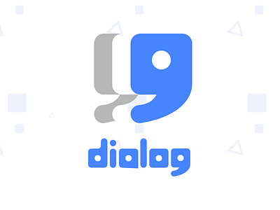 Dialog - Logo Design custom font dialog logo