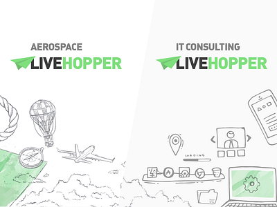 Livehopper - Landing Page banner concept website