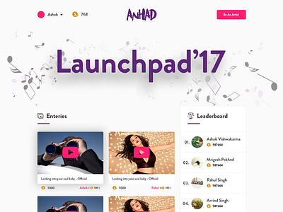 Anhad Launchpad-17 - Landing Page