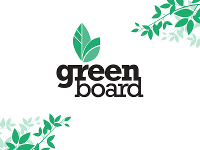 Greenboard - Logo Design greenboard logo design