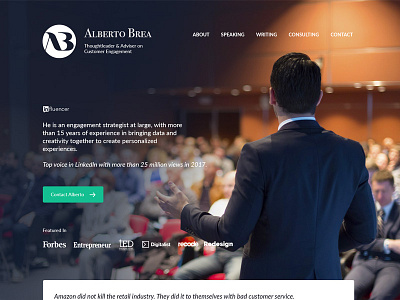 Alberto Brea - Portfolio Design portfolio website design