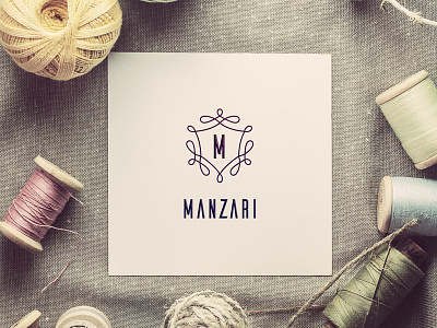 Manzari - Logo Design branding fashion illustration logo logo design