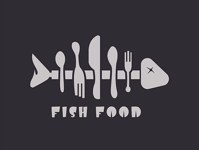 FISH FOOD branding fish logo foodie logo graphic design logo minimal logo modern logo resturant logo