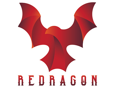 "RED DRAGON" branding graphic design logo