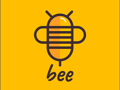 "Bee" Logo animal logo bee bra branding graphic design illustration logo minimal logo modern logo