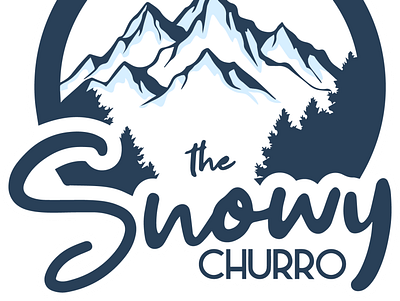 "The Snowy Churro" Ice Cream Fectory Logo branding design graphic design illustration logo minimal logo modern logo vector