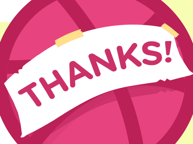 Hello Players! :) animation ball debut dribbble first shot gif invite thank you