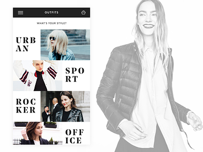 Outfits (fashion e-commerce) e commerce fashion interface ui ux web