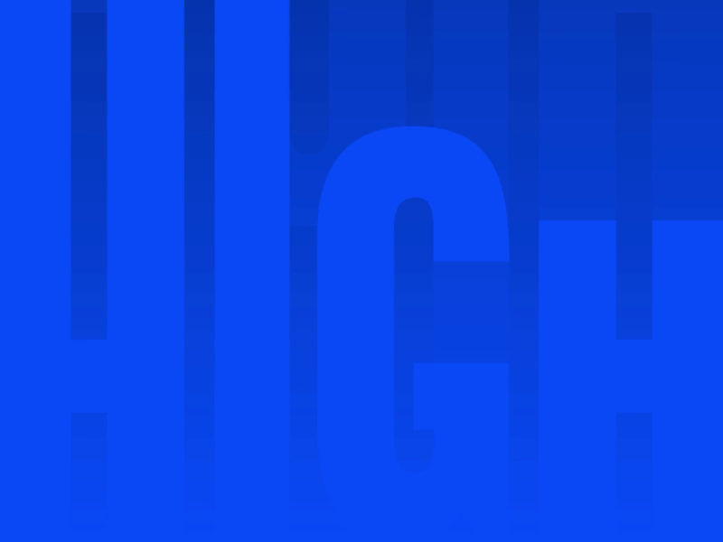 High after effects blue gradient minimal motion design