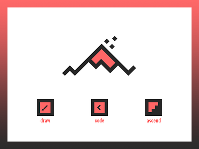 W.W. logo explorations angular concept icon logo mountain pixel sign symbol