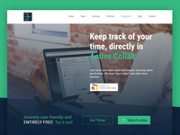 Presentation page for web timer