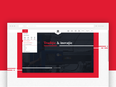 Homepage UI design presentation products ui ux web website