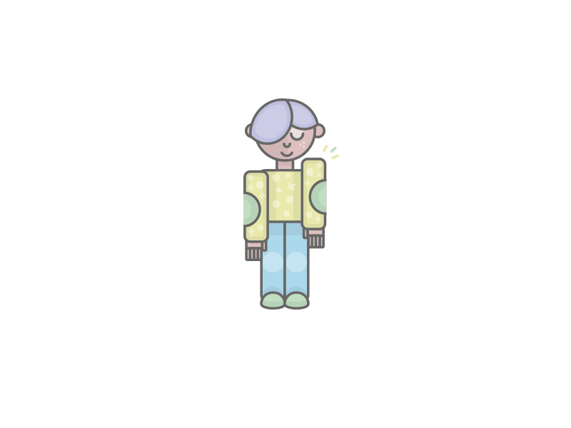 FFD dude funky fun illustration character movement dance motion gif