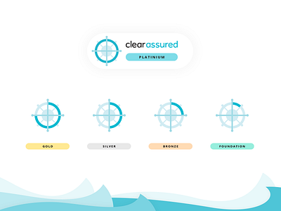 ClearAssured badge badge friendly icons illustration inclusive online partners