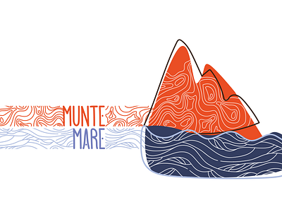 Mountain/Sea/Lake illustration