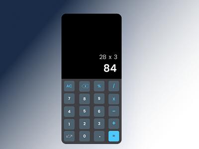 #DailyUI 4- Calculator calculator dailyui ui