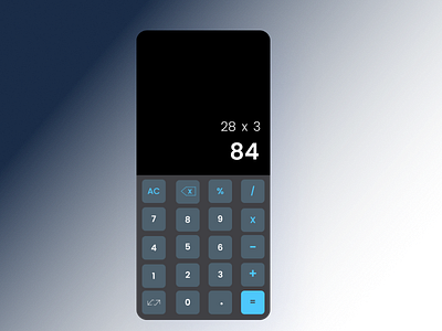 #DailyUI 4- Calculator