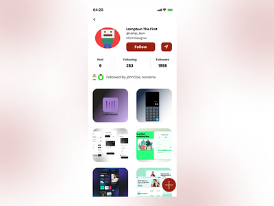 #DailyUI 6- User Profile app dailyui ui user profile