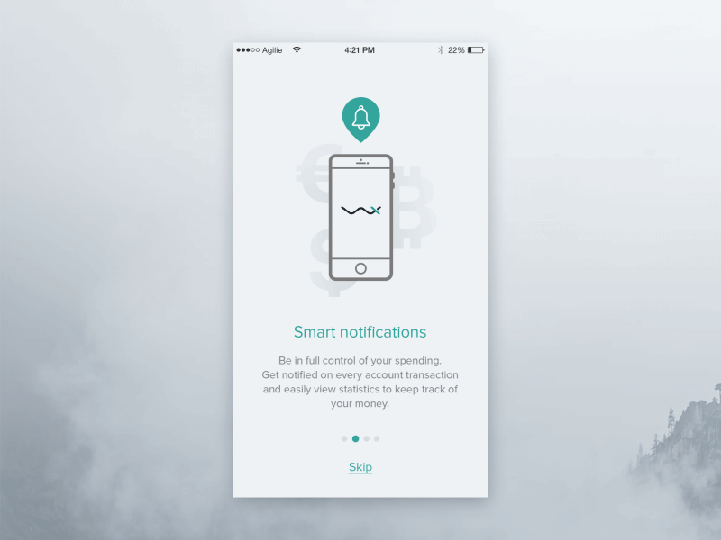 Financial App Onboarding app design concept android animation art banking blockchain finance flat clean simple interface mobile ios iphone payment sketch ui ux