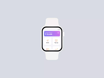 Online Payment Watch Interaction design mobiledesign paymentsapp paymentsdesign smartwallet smartwatch ui uidesign uiux ux uxdesign watchdesign