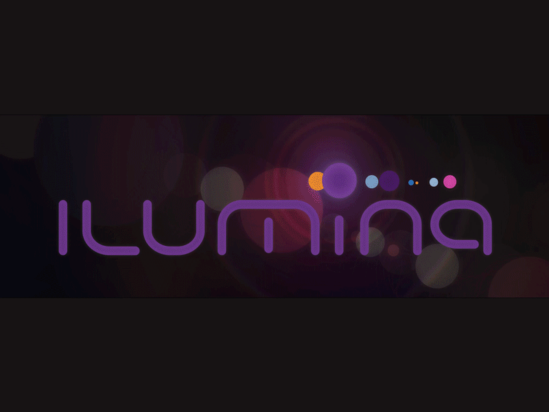 Ilumina Lens Flare Animation brand lens flare logo space website