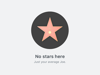 No starred emails here average joe email empty states famous hollywood illustration micro-copy star vector art