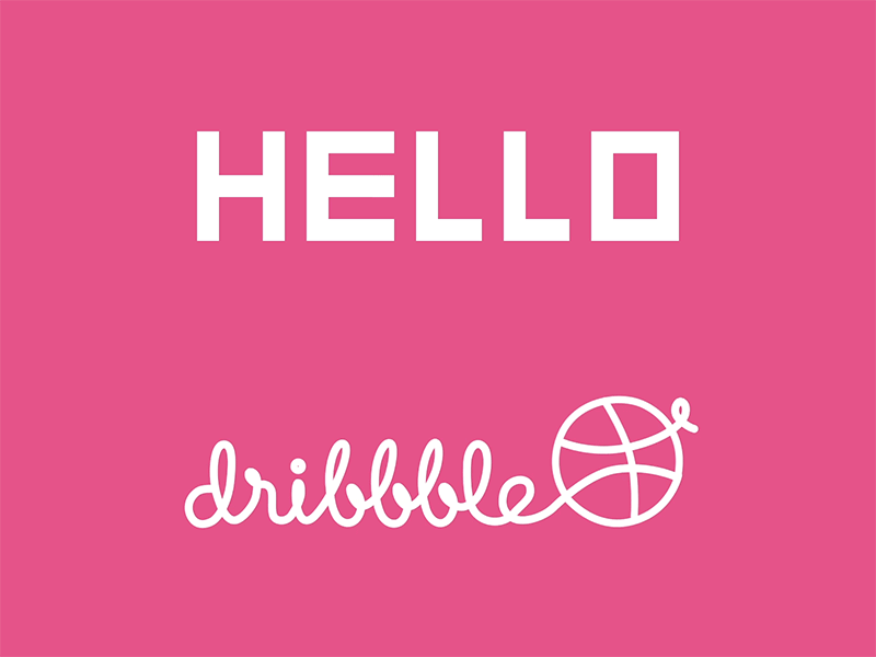 Hello Dribbble app design concept android animation art dribbble flat clean simple interface mobile ios iphone sketch ui ux