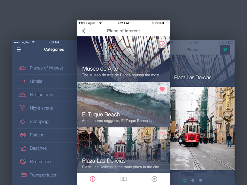 Travel Guide concept app design concept tourism travel hostel hotel ui ux sketch android mobile ios iphone interface flat clean simple art animation