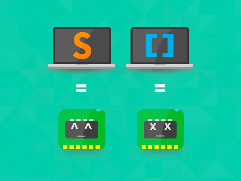 Sublime text VS Brackets by Angel Torres on Dribbble