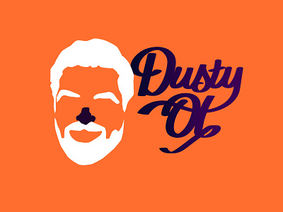 dusty ol' branding design design logo dribble graphic illustration logo typography vector