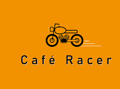 Logo For Biker app bike branding cafe racer design icon illustration logo typography ui ux vector
