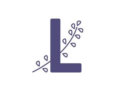 Lavnder Logomark branding icon l lavnder logo vector