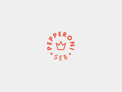 SEB | Pepperoni badge branding crest family pizza