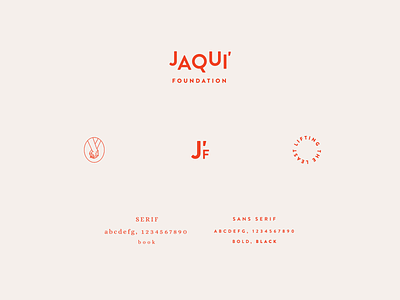 Jaqui' Foundation Branding Elements branding design icon logo