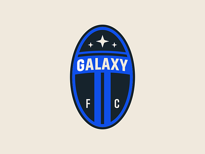 Tracy Galaxy FC branding crest design football logo soccer
