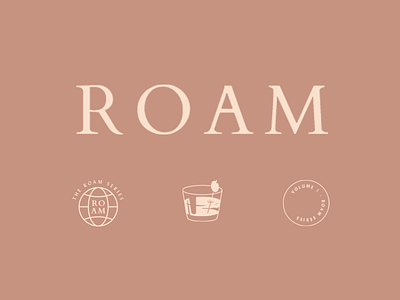 Roam Dribbble branding design logo travel
