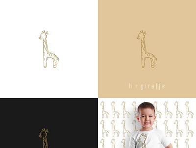 h+giraffe design giraffe h letter hewan icon illustration logo t shirts vector