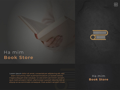 Ha Mim Book Store Logo brand guideline brand identity branding design graphic design illustration indonesia logo vector