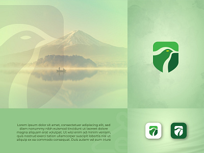 Nature Bird Shield Logo (For Sale)