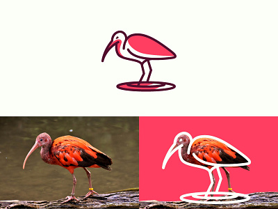 Red Ibis Logo brand guideline brand identity branding design flaminggo graphic design ibis illustration indonesia logo nature red vector