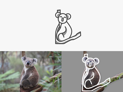 Koala Logo animal australia brand guideline brand identity branding design domestic graphic design illustration indonesia koala logo ui vector