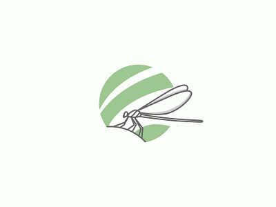 Green Moon Dragonfly Logo