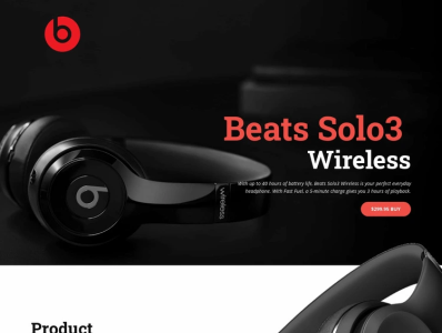 Beats Web Design adobe xd copywriting figma htmlcss landing page template ui user experience web design website