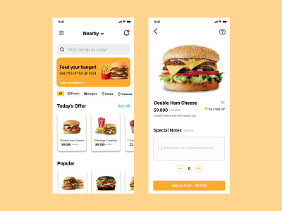 Fast Food Delivery App app delivery app food app mobile app design mobile design user experience user interface